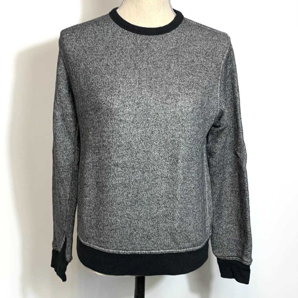 T Alexannder Wang Black Heather Sweatshirt Size Small